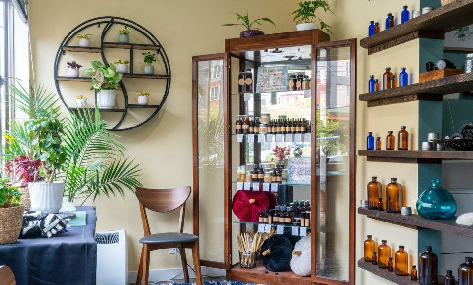 Calm treatment space at Origins Naturopathic